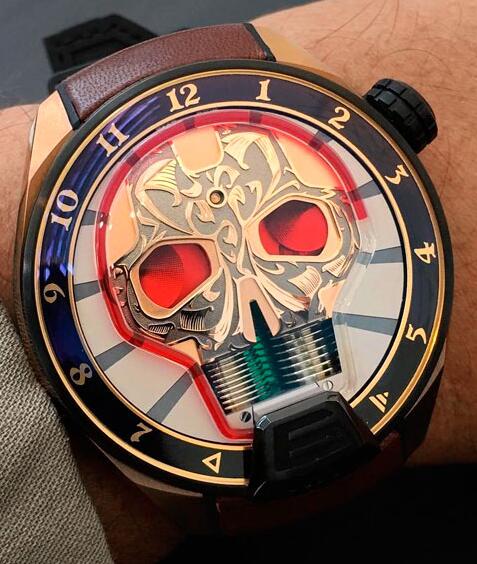 HYT 513-CB-43-RF-MV SKULL 51 MM Replica watch